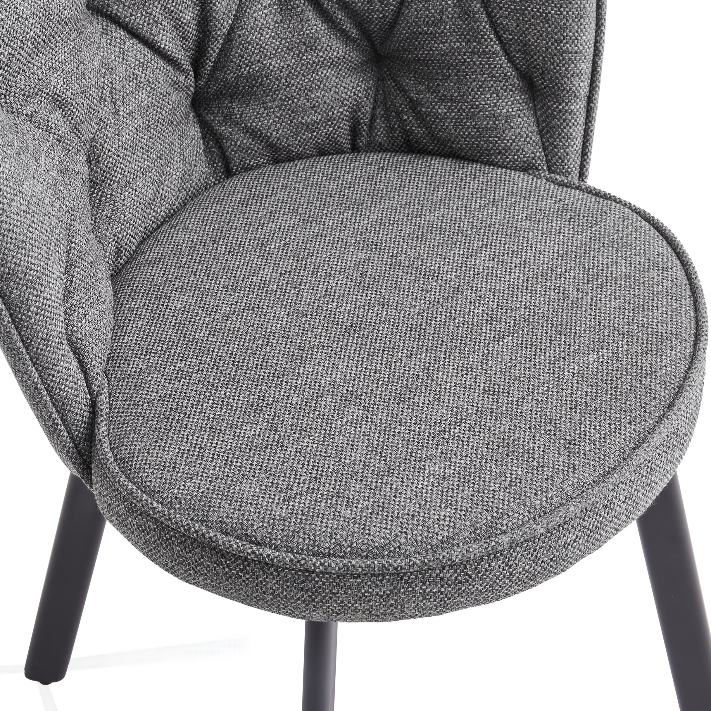 Modern Fabric Dining Chairs Set of 2/4 with Padded Seat & High Back - Image 16