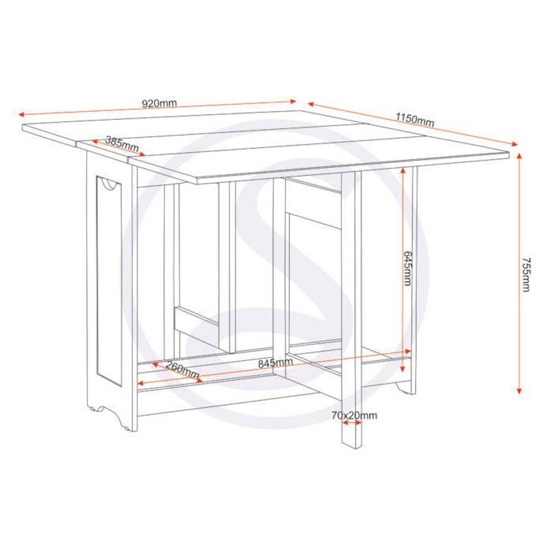 Folding Drop Leaf Butterfly Dining Table Set 4 Chairs Sage Green Pine. - Image 9
